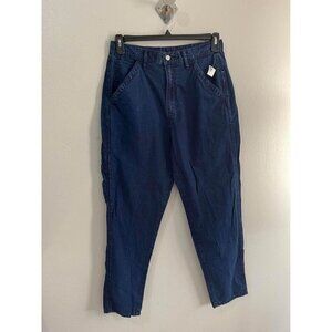 Gap Industrial Workwear Cargo Pants Women Size Small baggy retro Darkwash